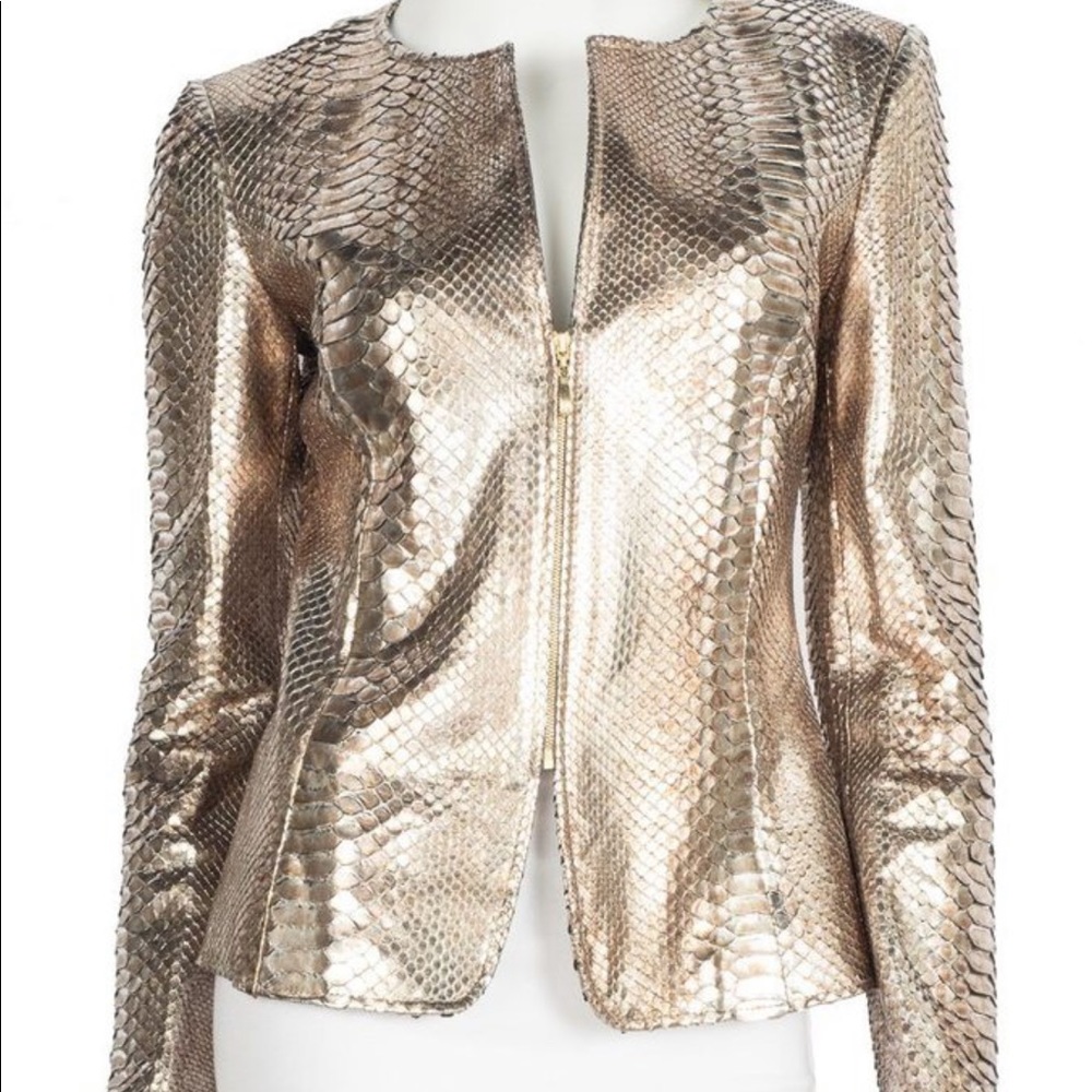 ESCADA COUTURE-Python leather jacket